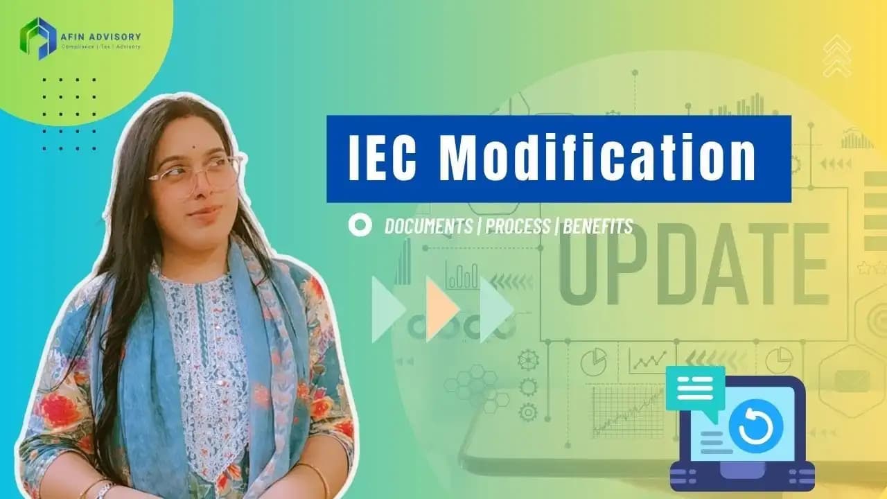 Modification & Correction in Import Export License