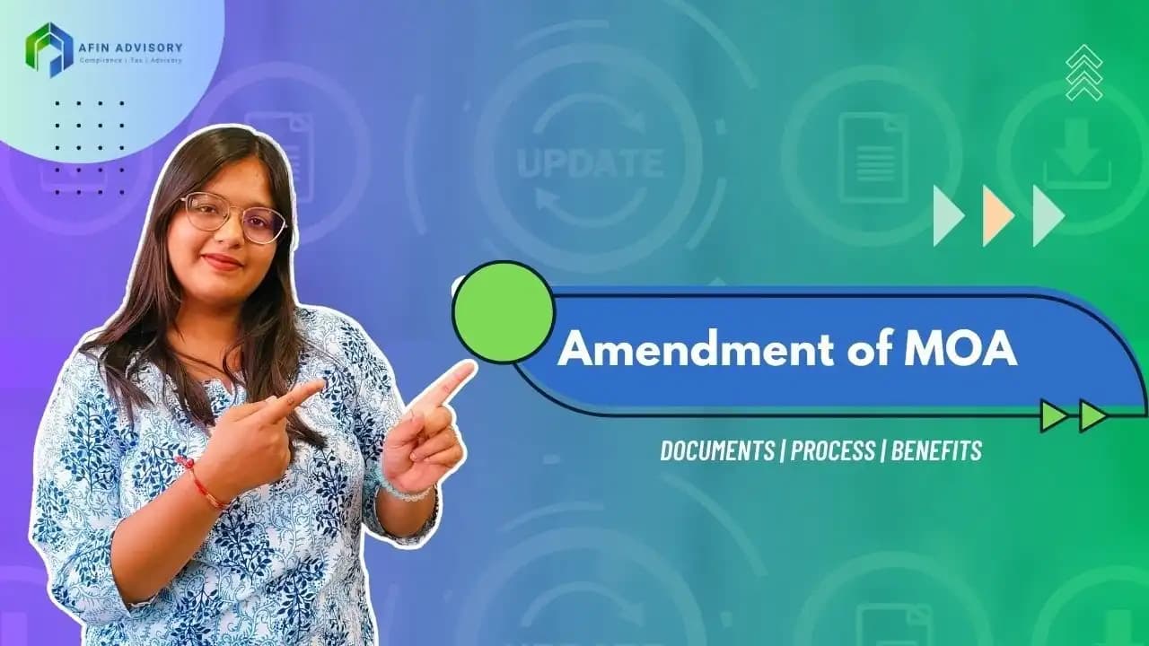 Memorandum of Association (MOA) Amendment
