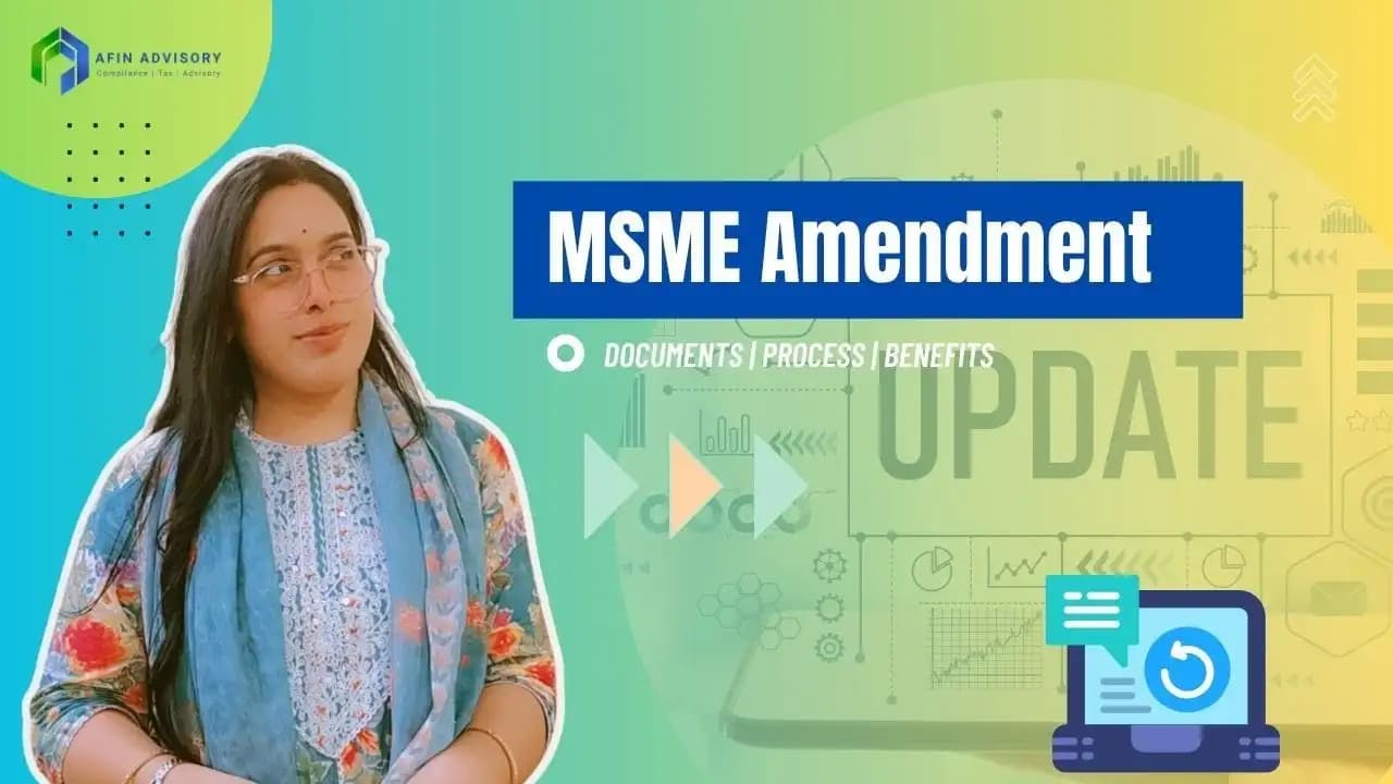 Update MSME/Udyam Registration